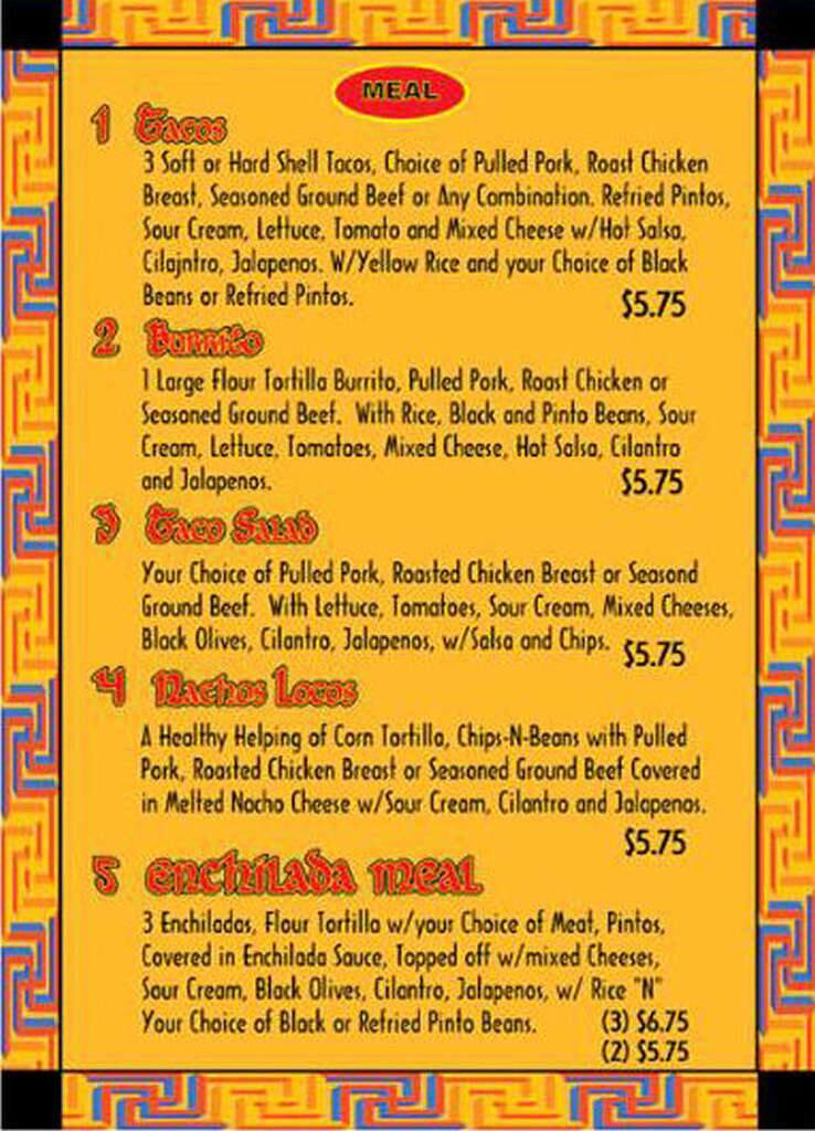 El Taco Loco Menu, Menu for El Taco Loco, Boca Raton, Miami