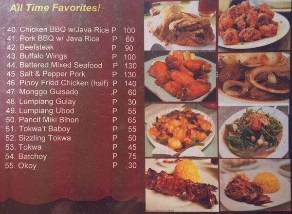 Carta de Alexis Grill