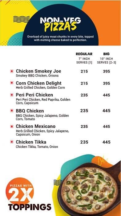 MOJO Pizza - 2X Toppings menu