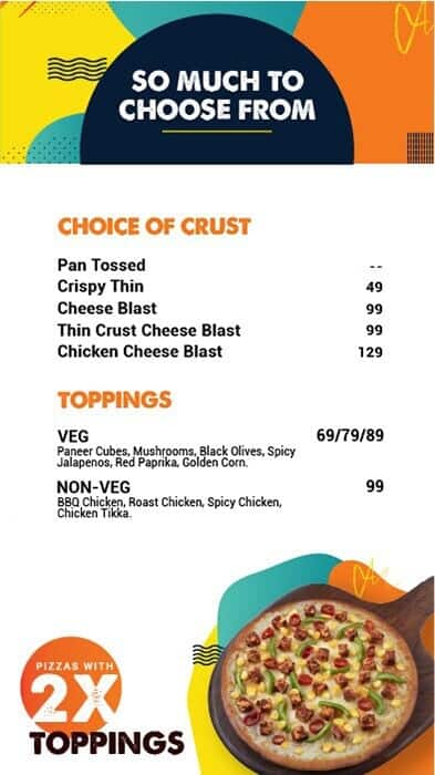 MOJO Pizza - 2X Toppings menu