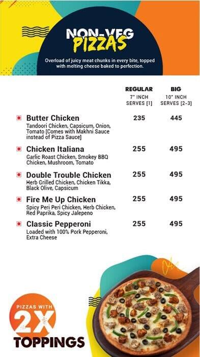 MOJO Pizza - 2X Toppings menu