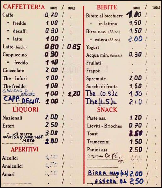 Menu di Bar Stevenson 