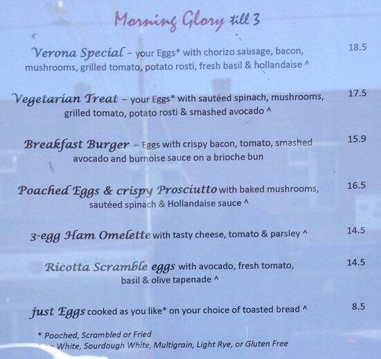 Via Verona Menu, Menu for Via Verona, Kew, Melbourne Urbanspoon/Zomato