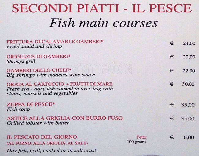 Menu di Trattoria da Giovanni 