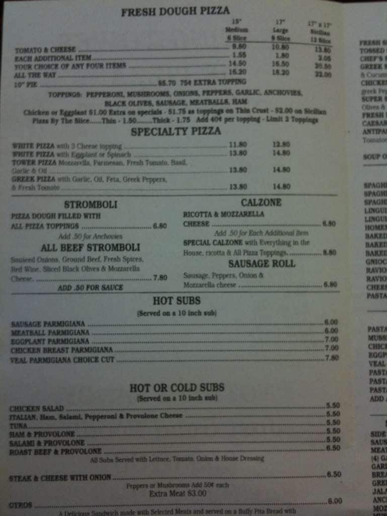tower pizza menu solvang