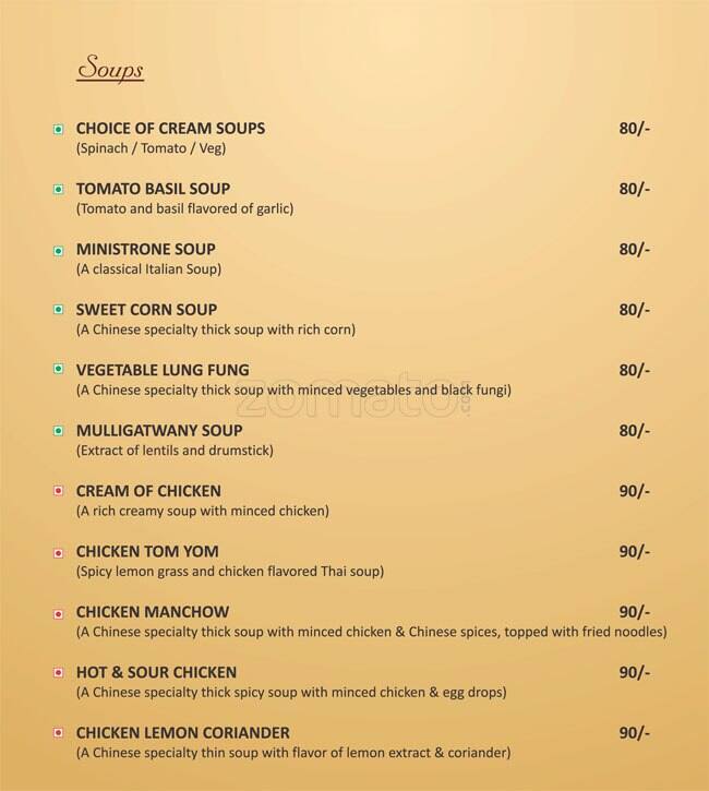 Spices & Sauces Menu, Menu for Spices & Sauces, S D Road, Secunderabad Zomato