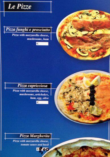 La Pizza Speisekarte
