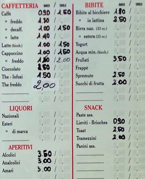 La Pizza Speisekarte