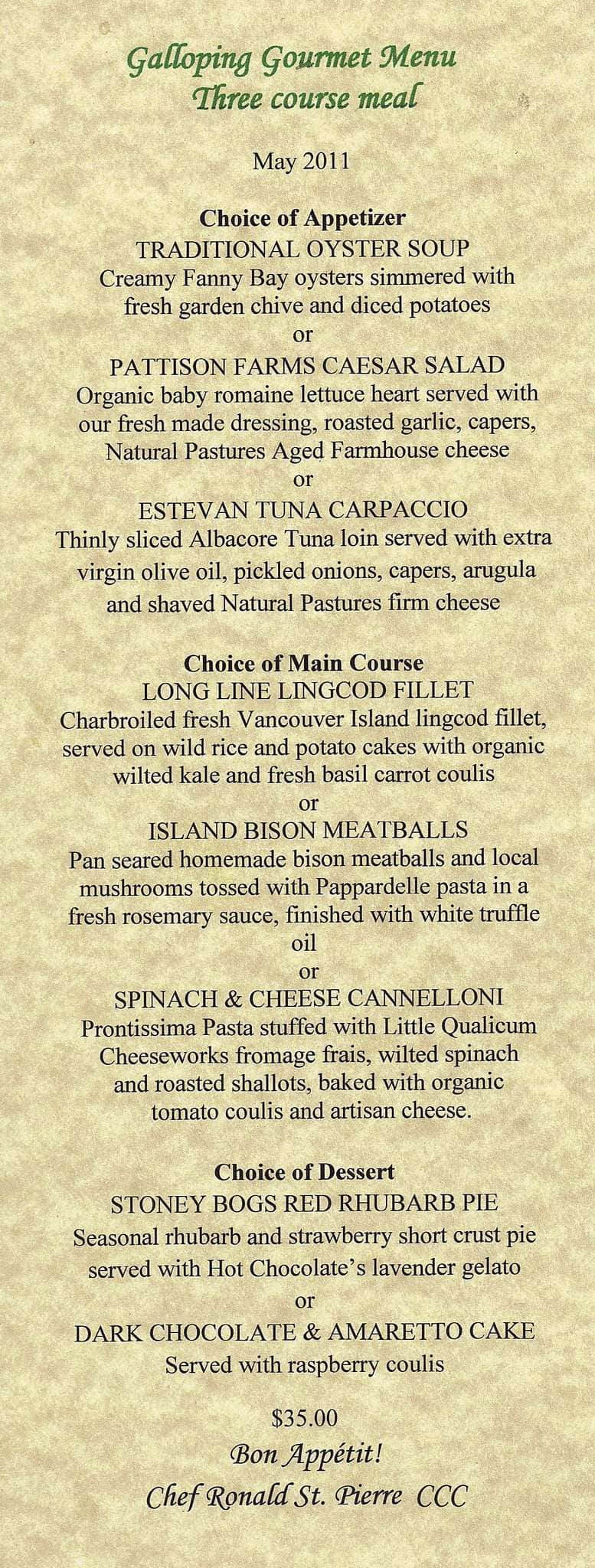 Locals Restaurant Menu, Menu for Locals Restaurant, Courtenay