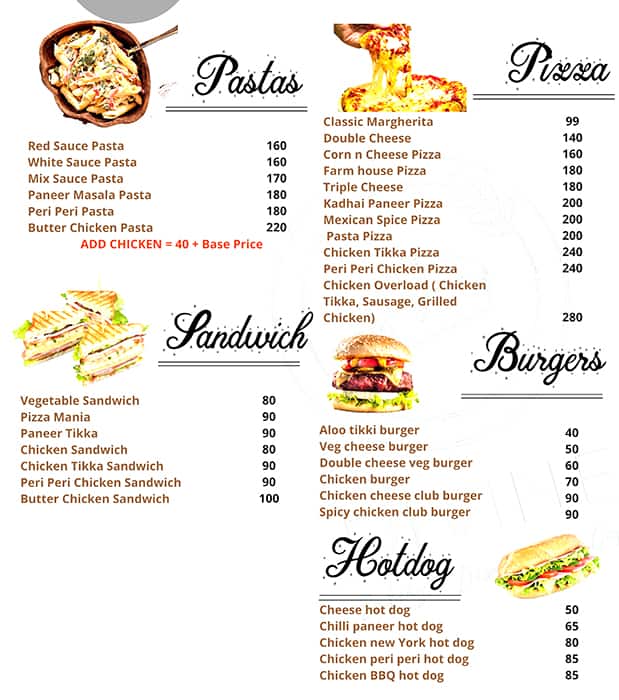 Menu at Divine Bakery Dessert Bar Cafe, New Delhi