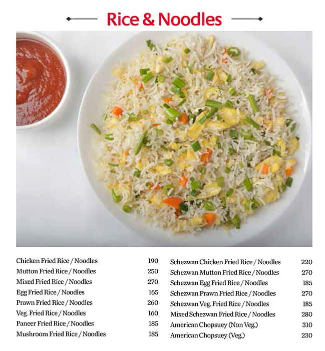 Cafe Amin menu
