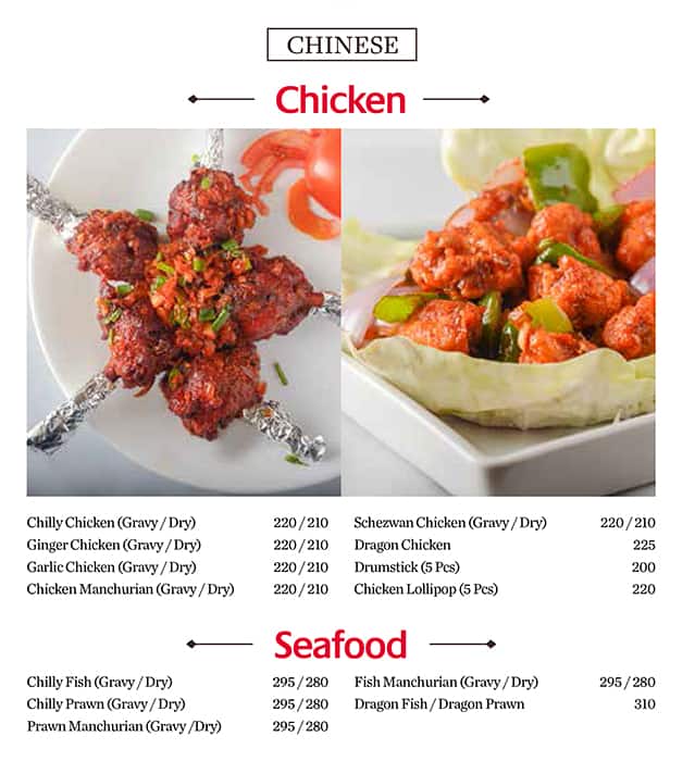 Cafe Amin menu