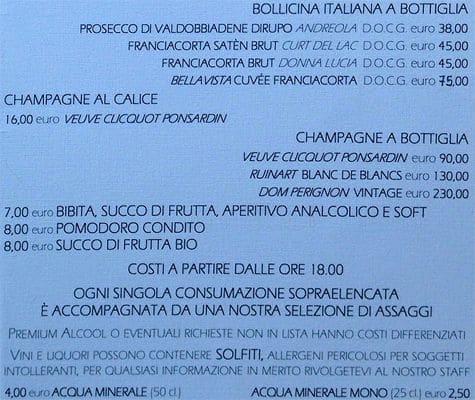 Menu di Caffè Letterario 