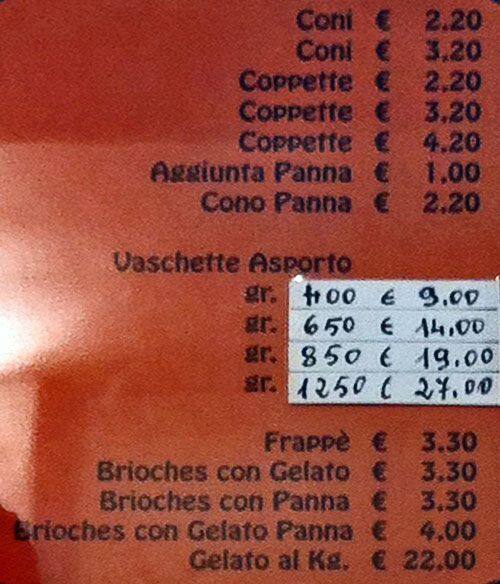 Menu di Pasticceria Nuova Brianza 