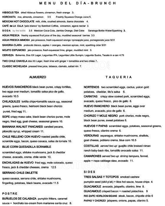 Zona Rosa Menu, Menu for Zona Rosa, Downtown, San Jose Urbanspoon/Zomato