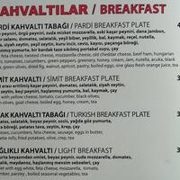 Pardi Cafe Restaurant Menu Menu For Pardi Cafe Restaurant Atakoy Istanbul