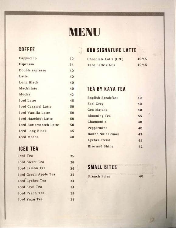 Fred Menu Menu For Fred Pantai Indah Kapuk Jakarta