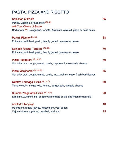 Menu at Baÿty restaurant, Dubai
