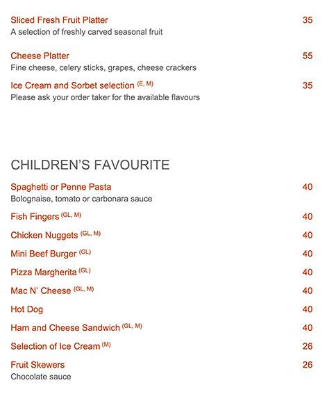 Menu at Baÿty restaurant, Dubai