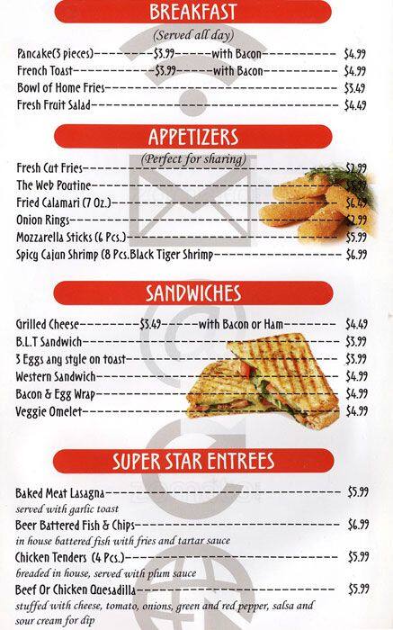 @ Cafe menu