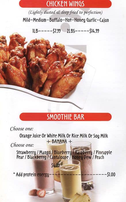 @ Cafe menu
