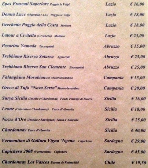 Menu di Ristorante La Maielletta 