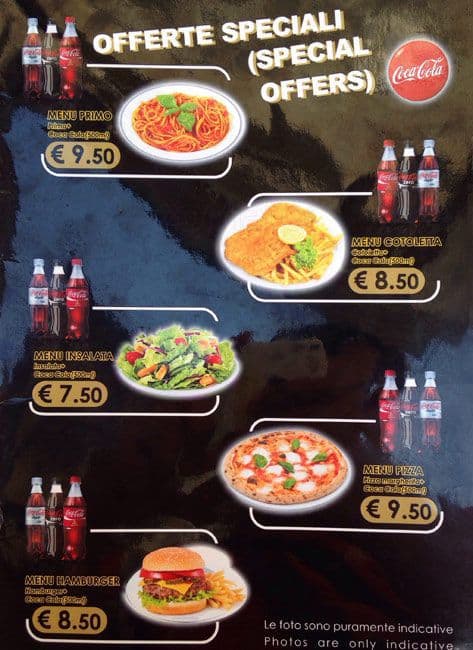 Menu di Caffe' Napoleone 2006 srl 