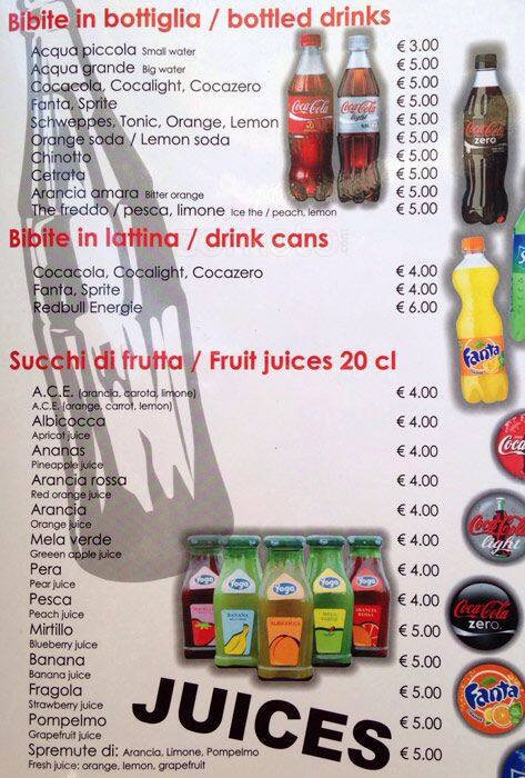 Menu di Caffe' Napoleone 2006 srl 