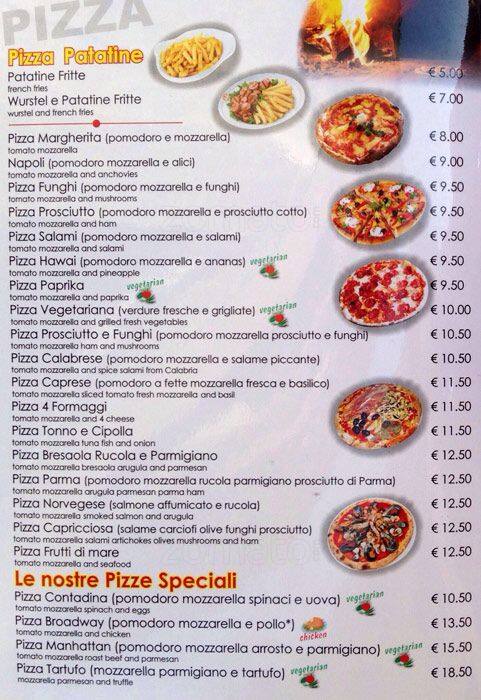 Menu di Caffe' Napoleone 2006 srl 