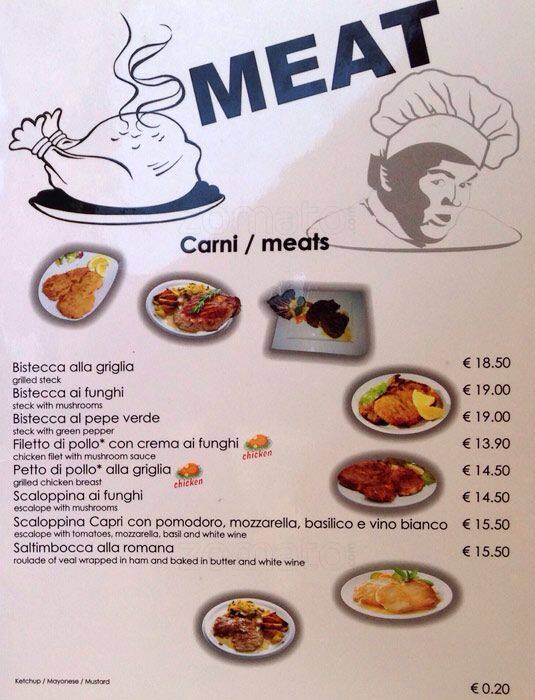 Menu di Caffe' Napoleone 2006 srl 