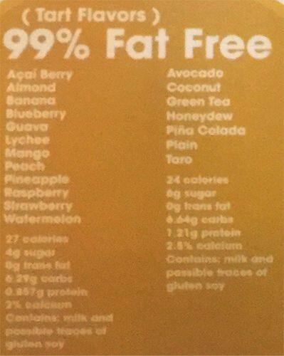 Yumilicious menu