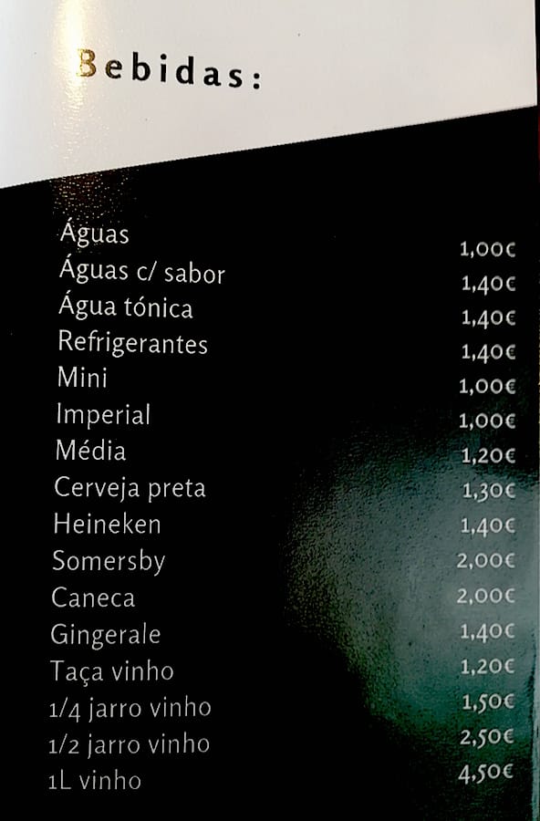 Café do Meio menu