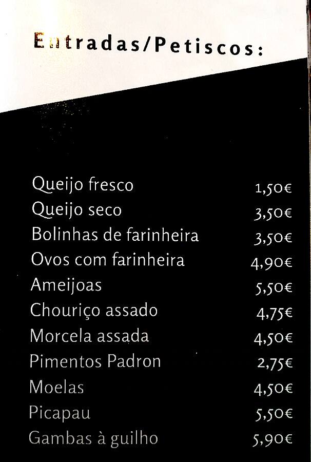 Café do Meio menu