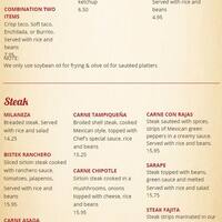 Scanned Menu For Fiesta 5 De Mayo Scanned Menu For Fiesta 5 De Mayo