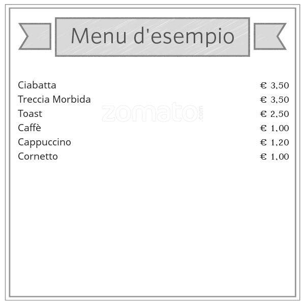 Menu di Caffè dei Coronari 