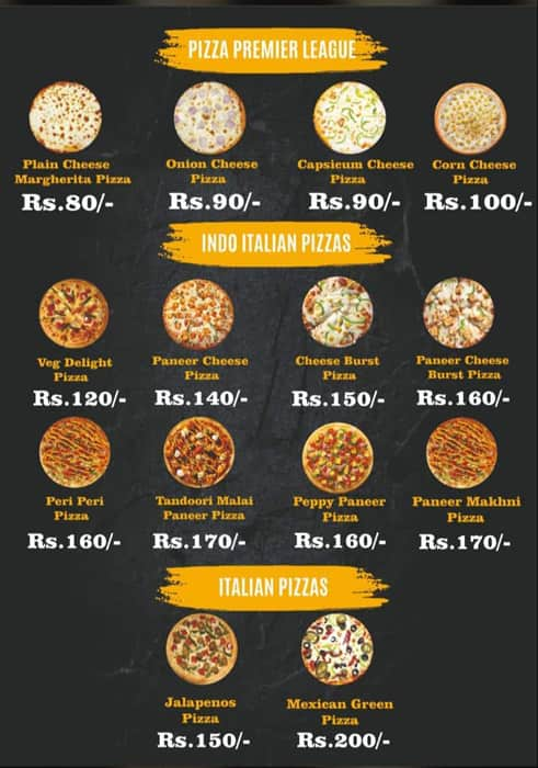 Menu of Pizzatoons, Hinjawadi, Pune