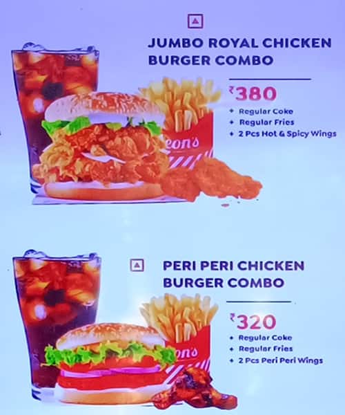 Leon's Burgers & Wings RR Nagar menu