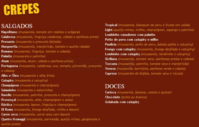 Pizzaria POD Copacabana cardápio