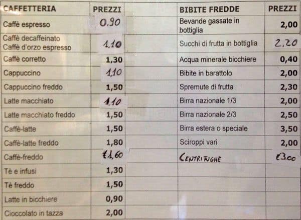 Menu di Bar Sami 