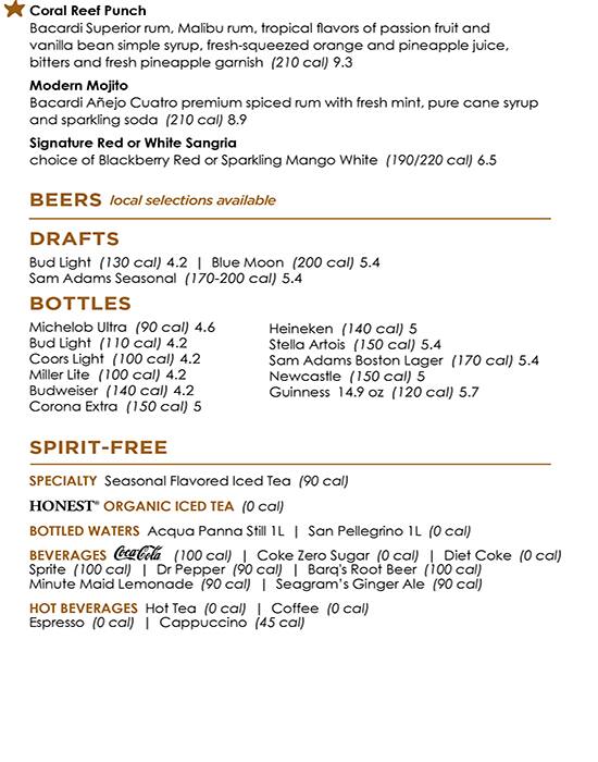 Menu at Bonefish Grill pub & bar, Camp Hill