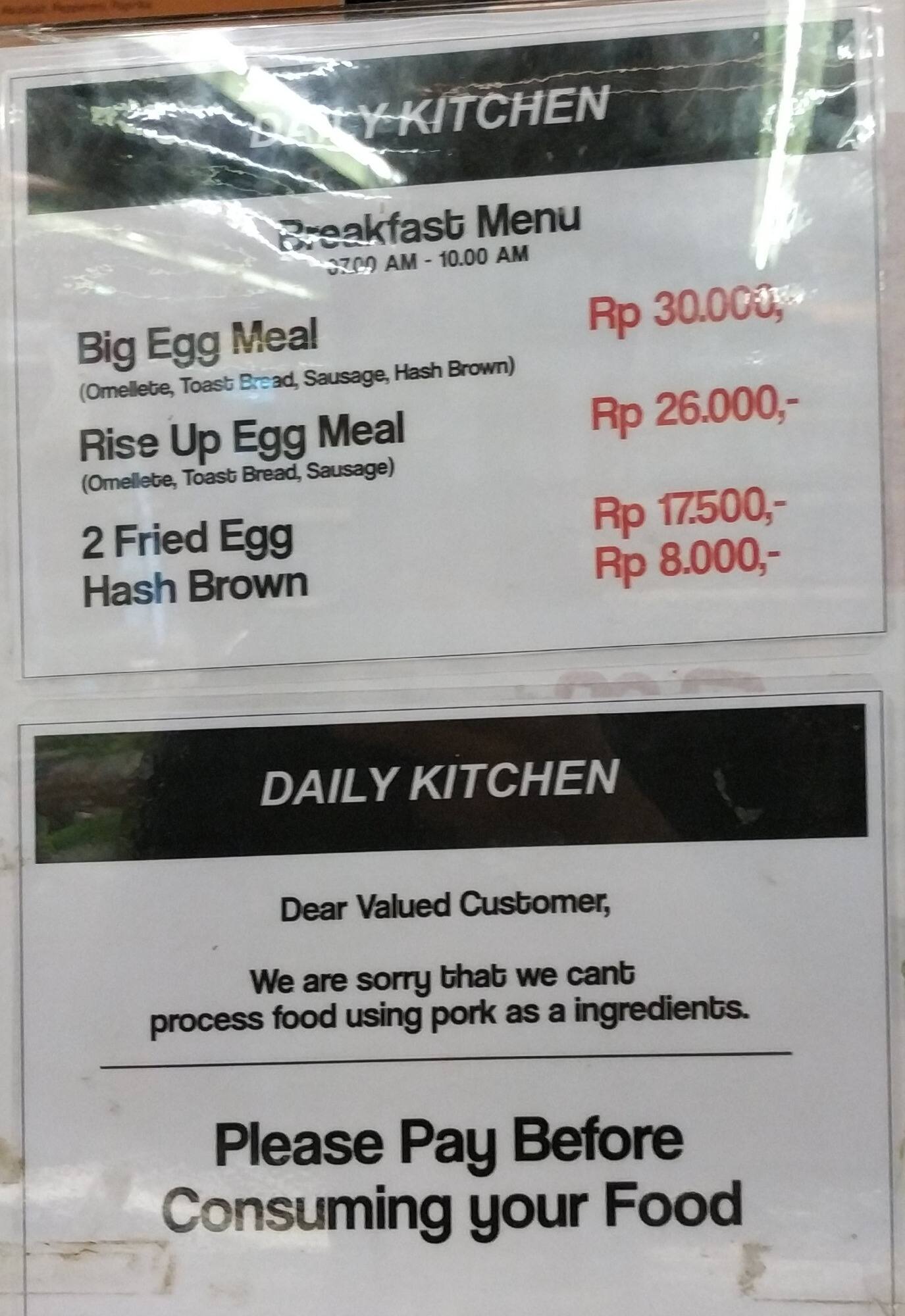 Foodhall Kitchen Menu Menu Untuk Foodhall Kitchen Kuningan