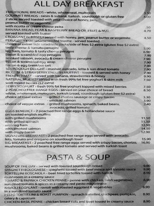 Cafe Piazza меню
