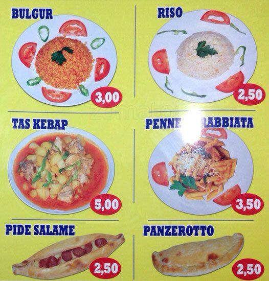 Menu di Fisticioglu 
