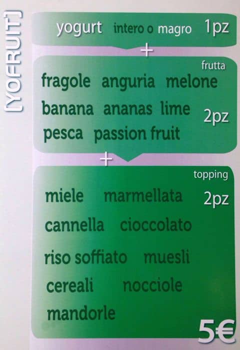 Menu di Reef Cafè 