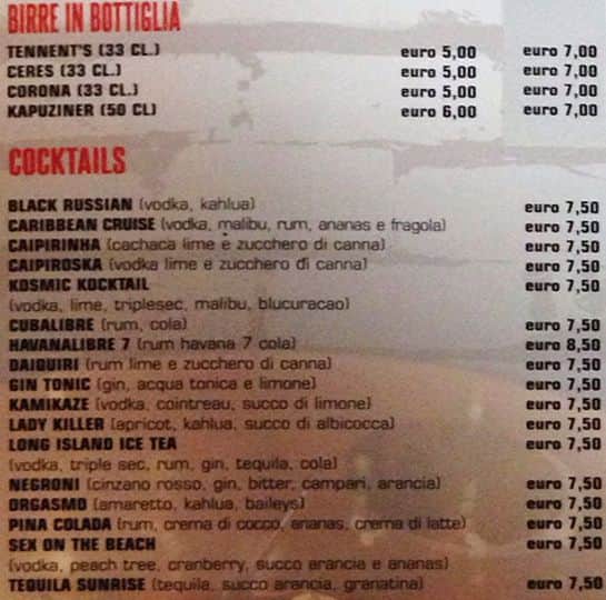 Menu di Brunswick Cafè 