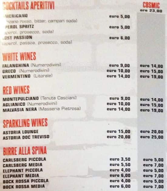 Menu di Brunswick Cafè 