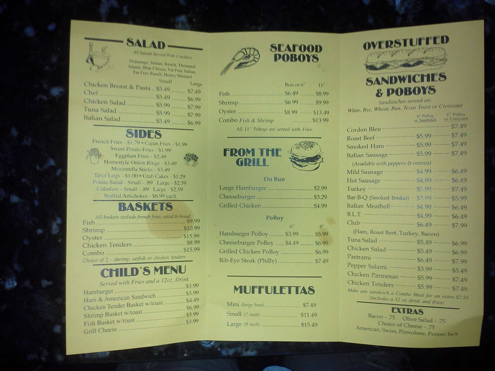 Ryan's Convenience StoreDeli Menu Urbanspoon/Zomato