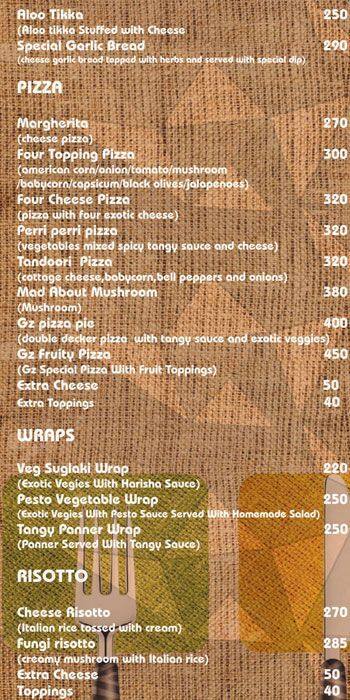 Ground Zero menu