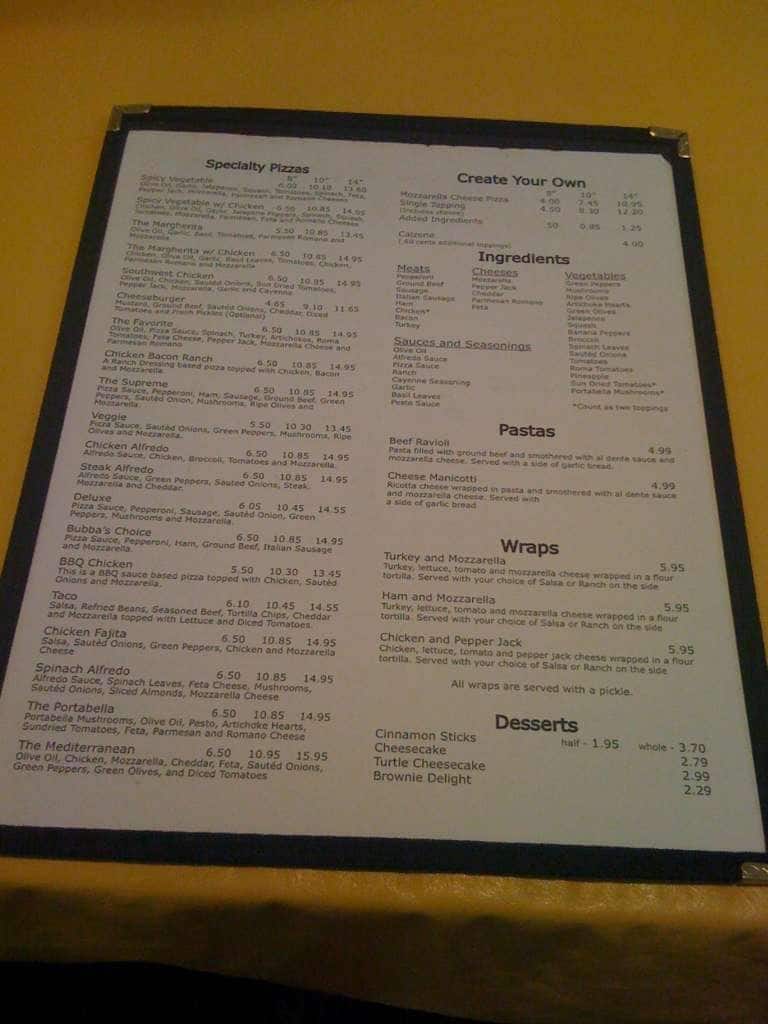 Menu at La Torcia Brick Oven Pizza Russellville pizzeria, Russellville