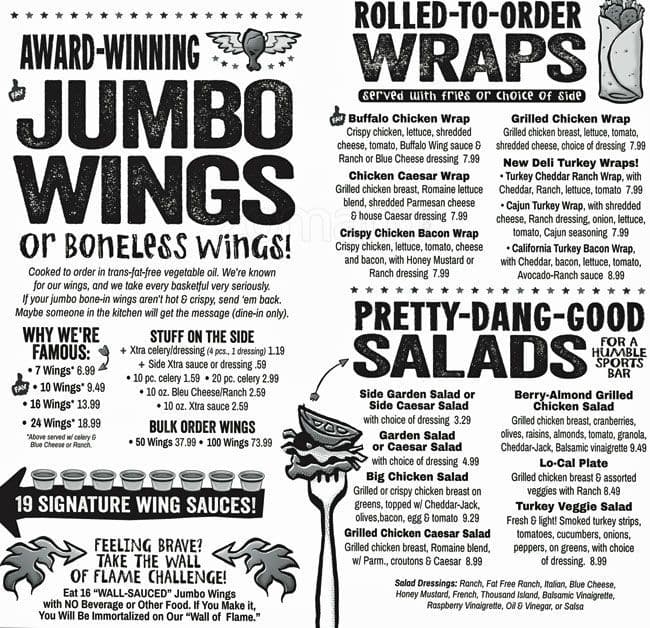 Wings Etc Menu Crystal Lake at Estelle Gibson blog